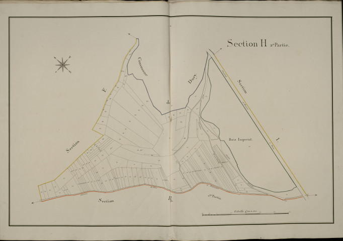 Plan du cadastre napoléonien - Hebecourt : H2