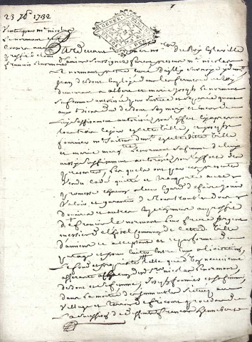 Etude de Me Louis Varlet à Amiens (étude n°18). Minutes de l'année 1732