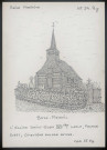Bosc-Mesnil (Seine-Maritime) : église Saint-Ouen, façade ouest - (Reproduction interdite sans autorisation - © Claude Piette)