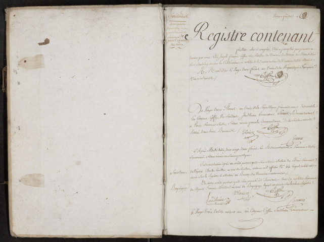 Délibérations du Directoire du district de Montdidier : 11 mai 1795-6 décembre 1795