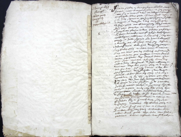 Etude de Me Pierre Trencart à Amiens (étude n°9). Minutes de l'année 1655