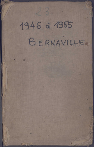 Table des successions et absences du bureau de Bernaville