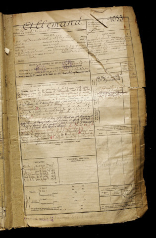 Allemand, Louis Camille, né le 19 décembre 1897 à Abbeville (Somme), classe 1917, matricule n° 1053, Bureau de recrutement d'Abbeville