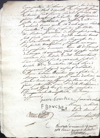 Etude de Me Claude Lemarchand à Amiens (étude n°22). Minutes de l'année 1747