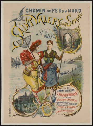 Chemin de fer du Nord. Saint-Valery-sur-Somme à 3h1/4 de Paris