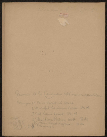 Ailly-sur-Noye. Demande d'indemnisation des dommages de guerre : dossier Vasset-Ossart