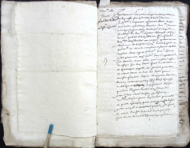 Etude de Me Jean-Baptiste Trencart à Amiens (étude n°12). Minutes de l'année 1660