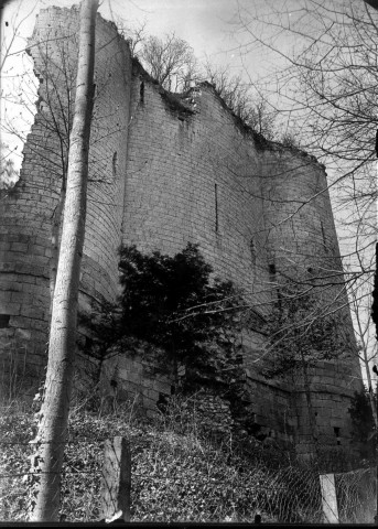Château de Lucheux : le donjon en ruines