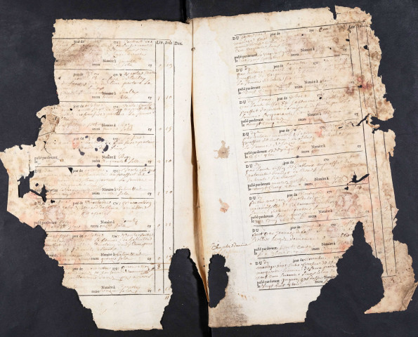 Contrôle des actes du bureau de Conty pour la période du 7 août 1707 au 30 avril 1710