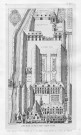 L'Hôtel-Dieu au XVIIe siècle. Réduction au 3/16e du plan original conservé aux archives des Hospices
