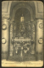 Carte postale représentant la crypte de l'église Notre-Dame du Port à Clermont-Ferrand, adressée à Joseph Morin par son cousin "Tintin" pour la nouvelle année