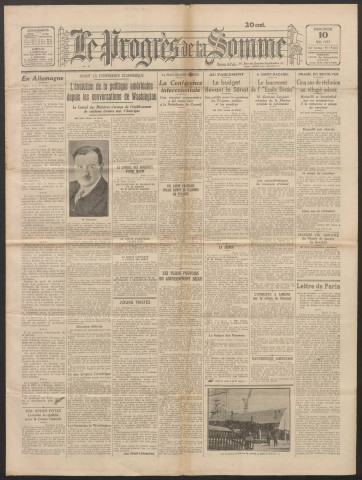 Le Progrès de la Somme, numéro 19613, 10 mai 1933