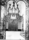 Abbaye de Valloires, vue intérieure de la chapelle : le buffet d'orgue