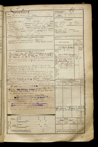 Godart, Théodore Honoré Osa, né le 14 juin 1896 à Démuin (Somme), classe 1916, matricule n° 89, Bureau de recrutement de Péronne