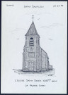 Saint-Sauflieu : l'église Saint-Denis, façade ouest - (Reproduction interdite sans autorisation - © Claude Piette)