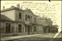 Carte postale intitulée "Chaumont. La gare". Correspondance de Raymond Paillart à sa femme Clémence
