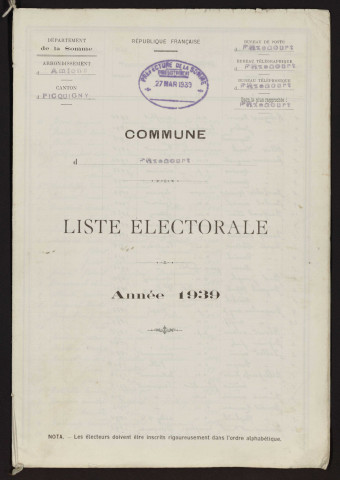Liste électorale : Flixecourt