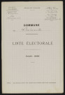 Liste électorale : Poulainville