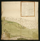 Plan du XVIIIe siècle représentant les terres et bois du Rot et de Suzenneville