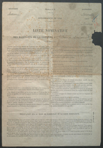 Recensement de la population 1946 : Estrées-en-Chaussée