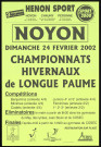 Championnats hivernaux de Longue Paume à Noyon le dimanche 24 février 2002