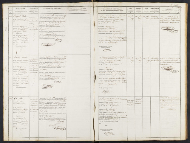 Maison de correction dite Bicêtre à Amiens. Registre d'écrou : numéros 2323 à 3092. 27 septembre 1837 - 30 décembre 1838