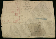 Plan du cadastre napoléonien - Omiecourt : Mont-Royart (Le), A et partie développée du village