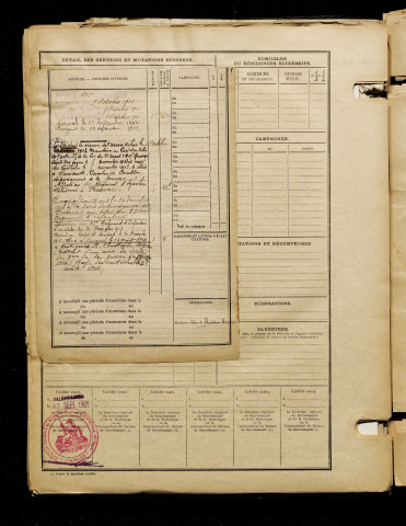 Guillemont, Laurent Louis Octave, né le 29 décembre 1890 à Provins (Seine-et-Marne), classe 1910, matricule n° 1082, Bureau de recrutement de Péronne