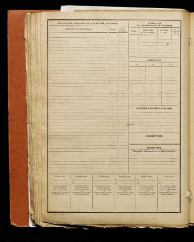 Houbron, Georges Adrien, classe 1917, matricule n° 305, Bureau de recrutement d'Amiens
