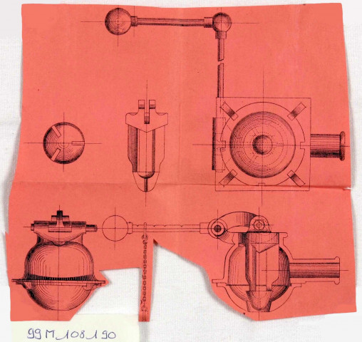 Dépôt de marque et de brevet. Modèle de tuyau de forge et de filet, créé par Lambert-Lecocq