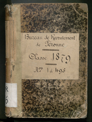 Péronne : feuillets matricules n° 1 à 495 de la classe 1879