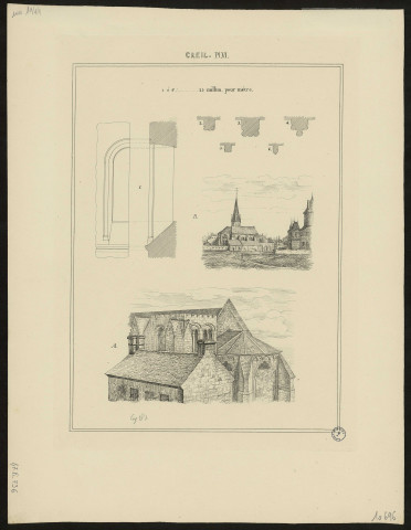 Creil. Pl. VI. Vue de l'église