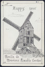 Huppy en 1906 : moulin de monsieur Aimable Cordier - (Reproduction interdite sans autorisation - © Claude Piette)