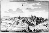 Vue profil de la ville de la ville de Laon