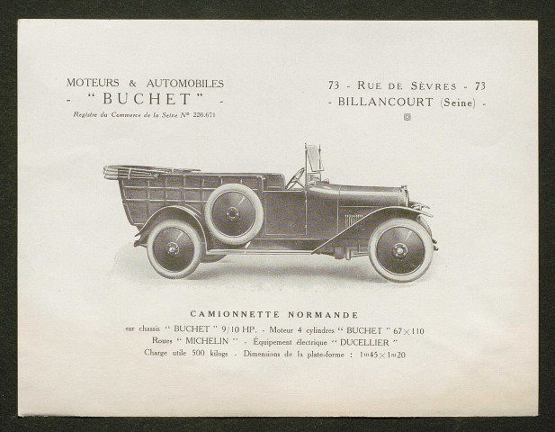 Publicités automobiles : Buchet