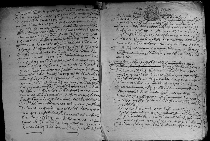 Etude de Me Antoine Limeu à Amiens (étude n°6). Minutes de l'année 1684