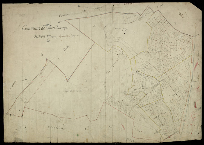 Plan du cadastre napoléonien - Villers-Bocage : E1