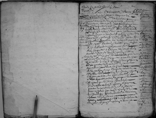 Etude de Me Jean Denis à Amiens (étude n°21). Minutes des années 1654-1655