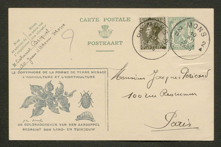 Témoignage de Briquet (Colonel) et correspondance avec Jacques Péricard