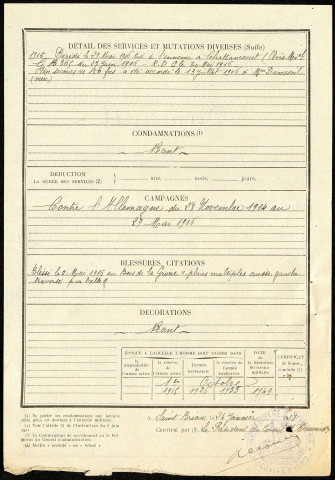 Dumesnil, Altidor Olivier, né le 2 juin 1892 à Fourdrinoy (Somme), classe 1912, matricule n° 1166, Bureau de recrutement d'Amiens