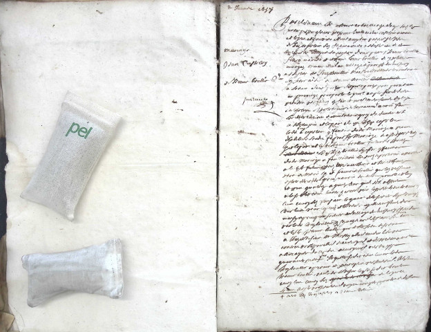 Etude de Me Antoine Ricard à Amiens (étude n°25). Minutes de l'année 1657