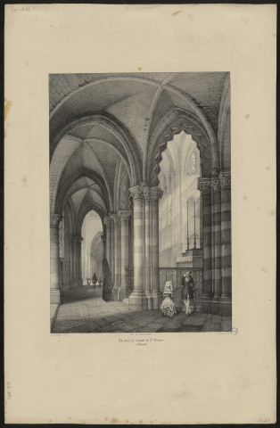 Vue prise de l'abside de Saint-Germer. (Picardie)