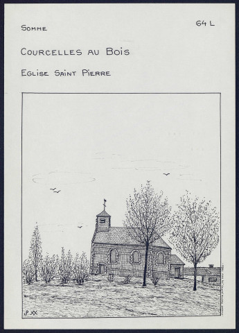 Courcelles-au-Bois : église Saint-Pierre - (Reproduction interdite sans autorisation - © Claude Piette)