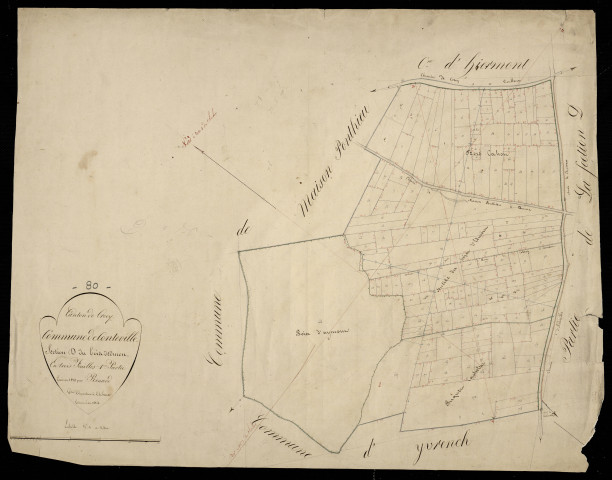 Plan du cadastre napoléonien - Conteville : Bois d'Edmon (Le), D1