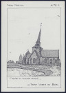 Saint-Léger-au-Bois (Seine-Maritime) : l'église au clocher penché - (Reproduction interdite sans autorisation - © Claude Piette)