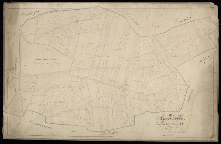 Plan du cadastre napoléonien - Agenville : Village (Le), A2