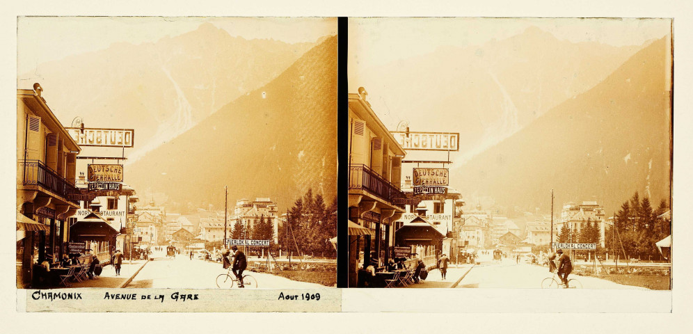 Chamonix (Haute-Savoie). Avenue de la gare