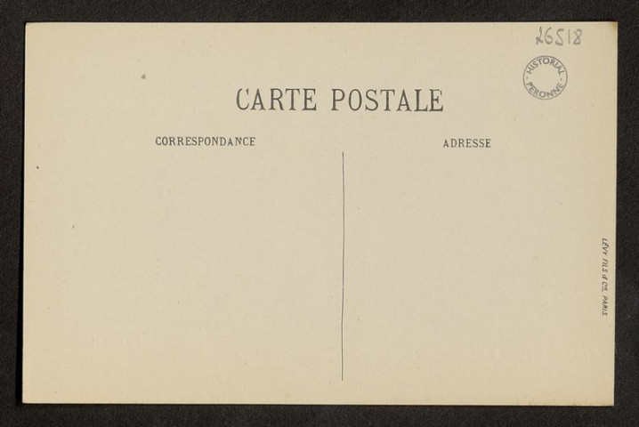 GUERRE 1914. RAMBERCOURT-AUX-POTS (MEUSE) APRES LE BOMBARDEMENT