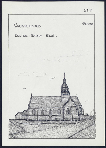 Vauvillers : église Saint-Eloi - (Reproduction interdite sans autorisation - © Claude Piette)