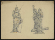Statues de Moïse et Saint-Pierre à Valloires